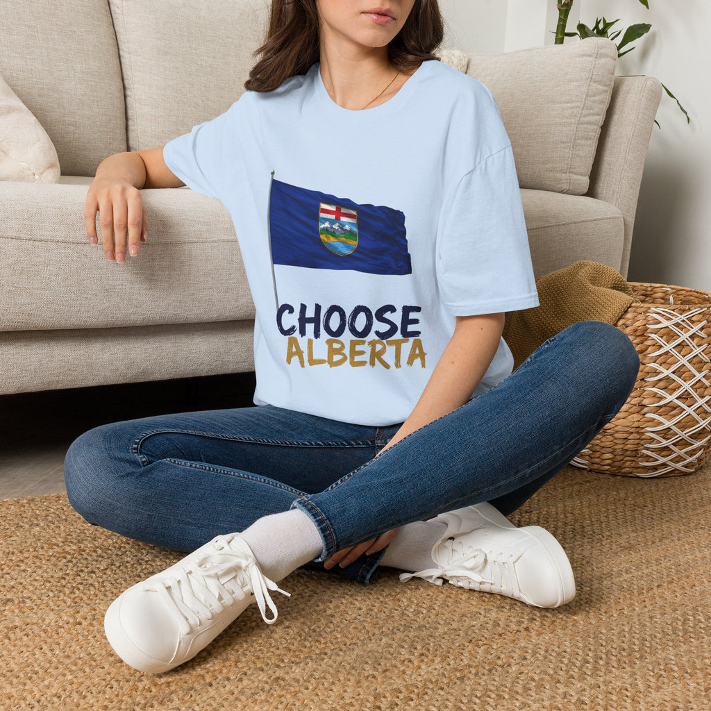 Alberta Flag T-Shirt — 'Choose Alberta' Patriotic Tee