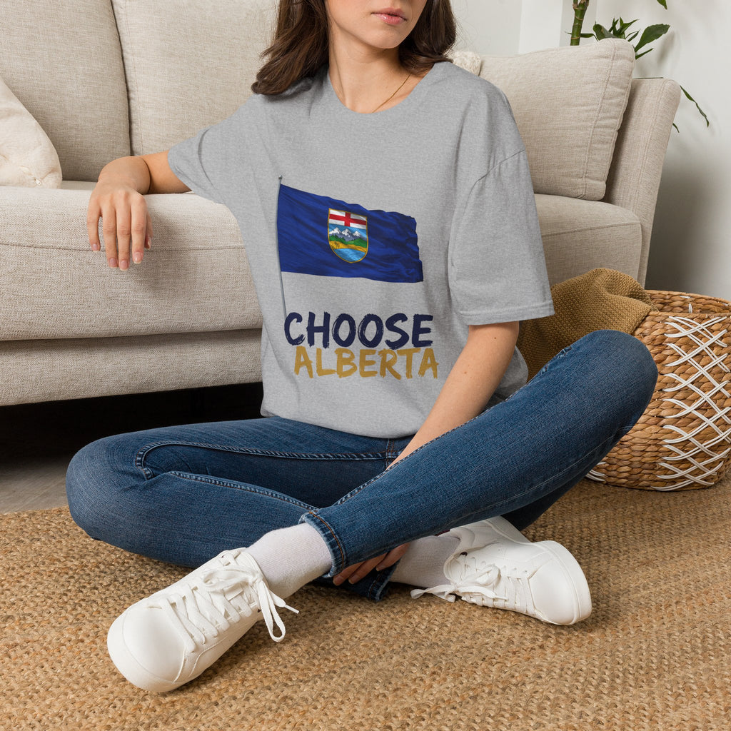 Alberta Flag T-Shirt — 'Choose Alberta' Patriotic Tee