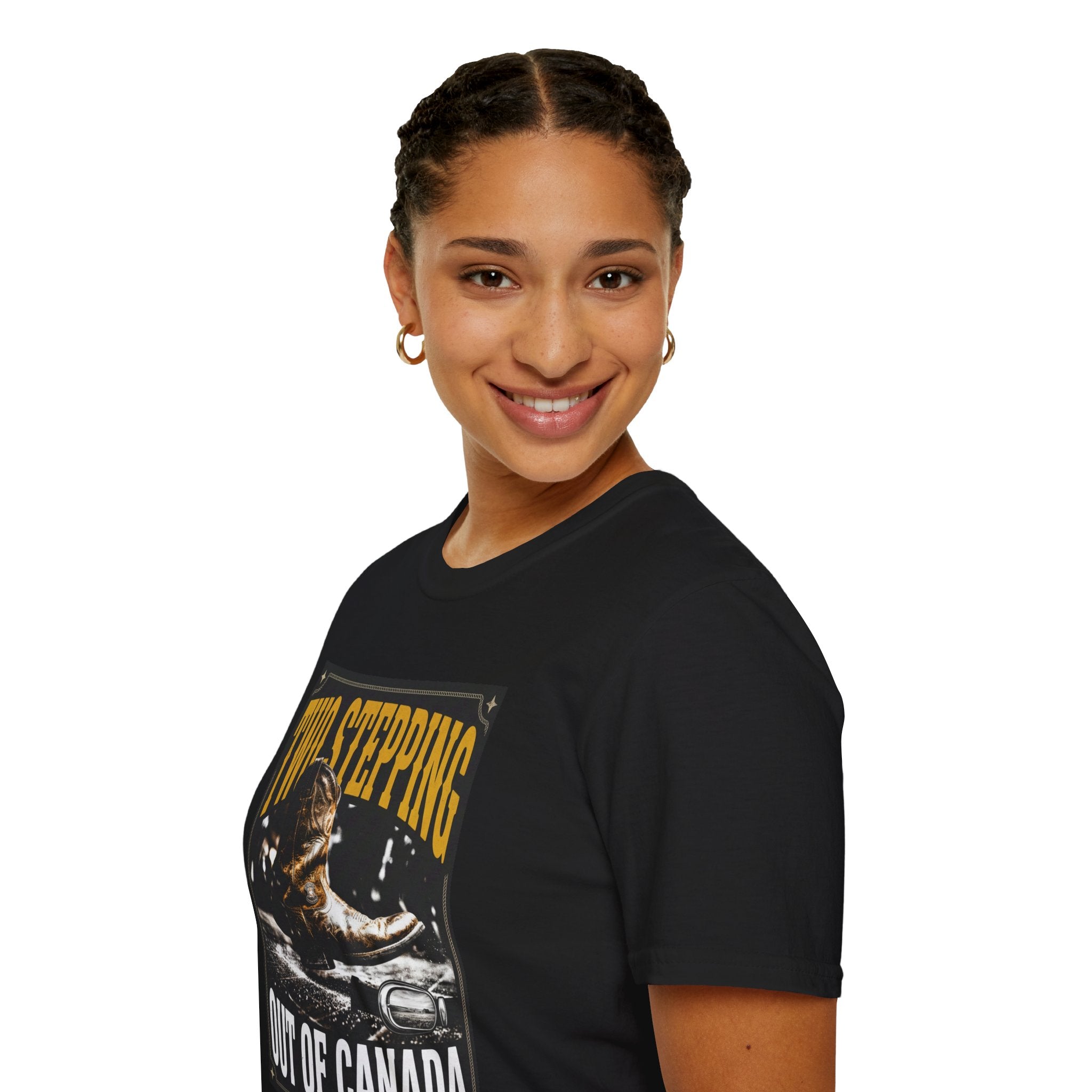Two Stepping Tee — "Two Stepping Out of Canada" Country Western T‑Shirt