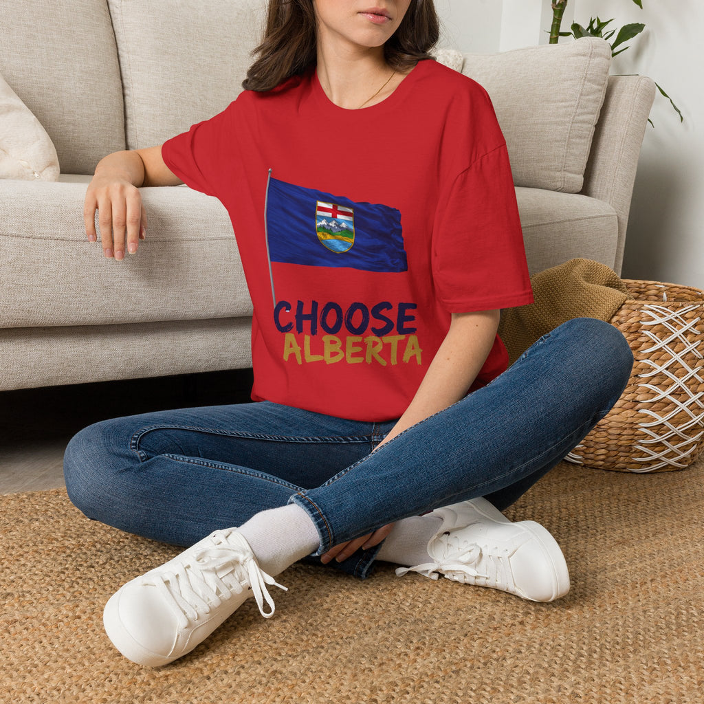 Alberta Flag T-Shirt — 'Choose Alberta' Patriotic Tee